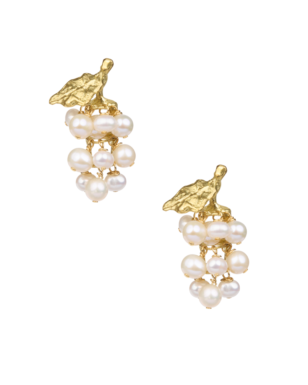 Grape Pearl Earrings
