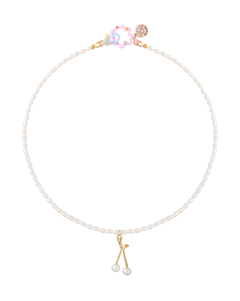Cherry Pearl Pendant Necklace