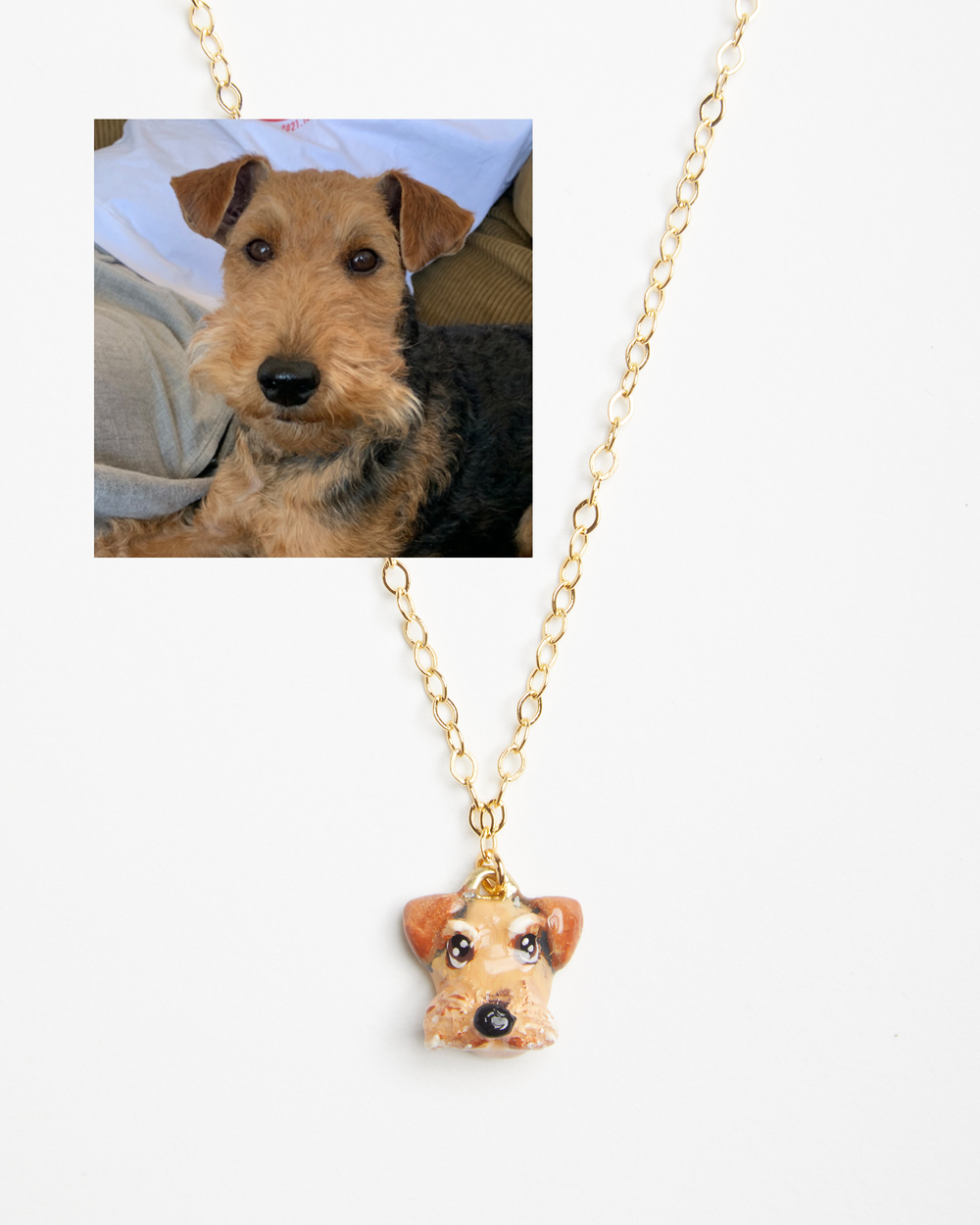 *CUSTOM* Pet Portrait Charm in Gold