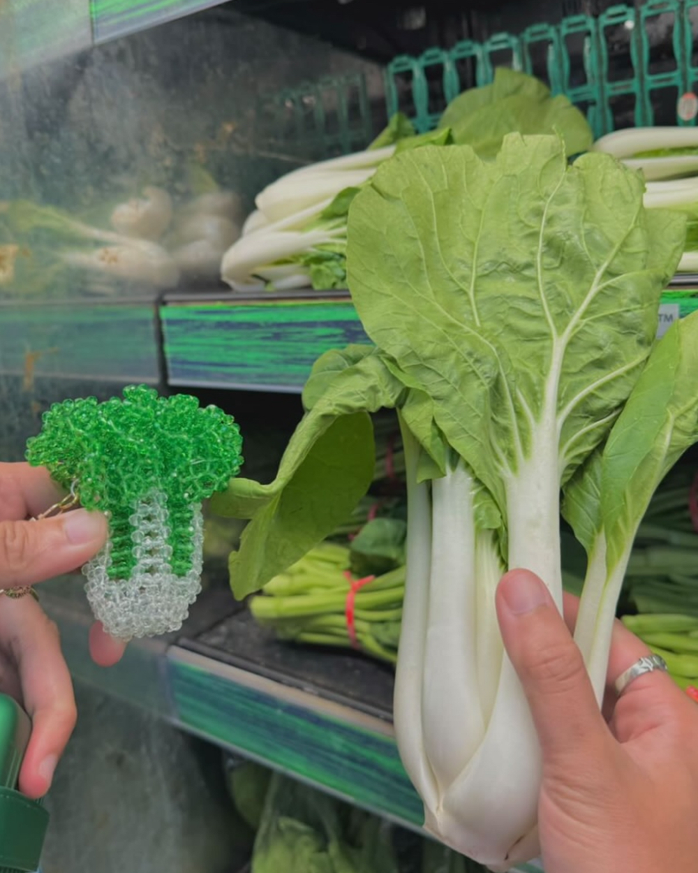 SAMPLE SALE Bag Charm - Cabbage