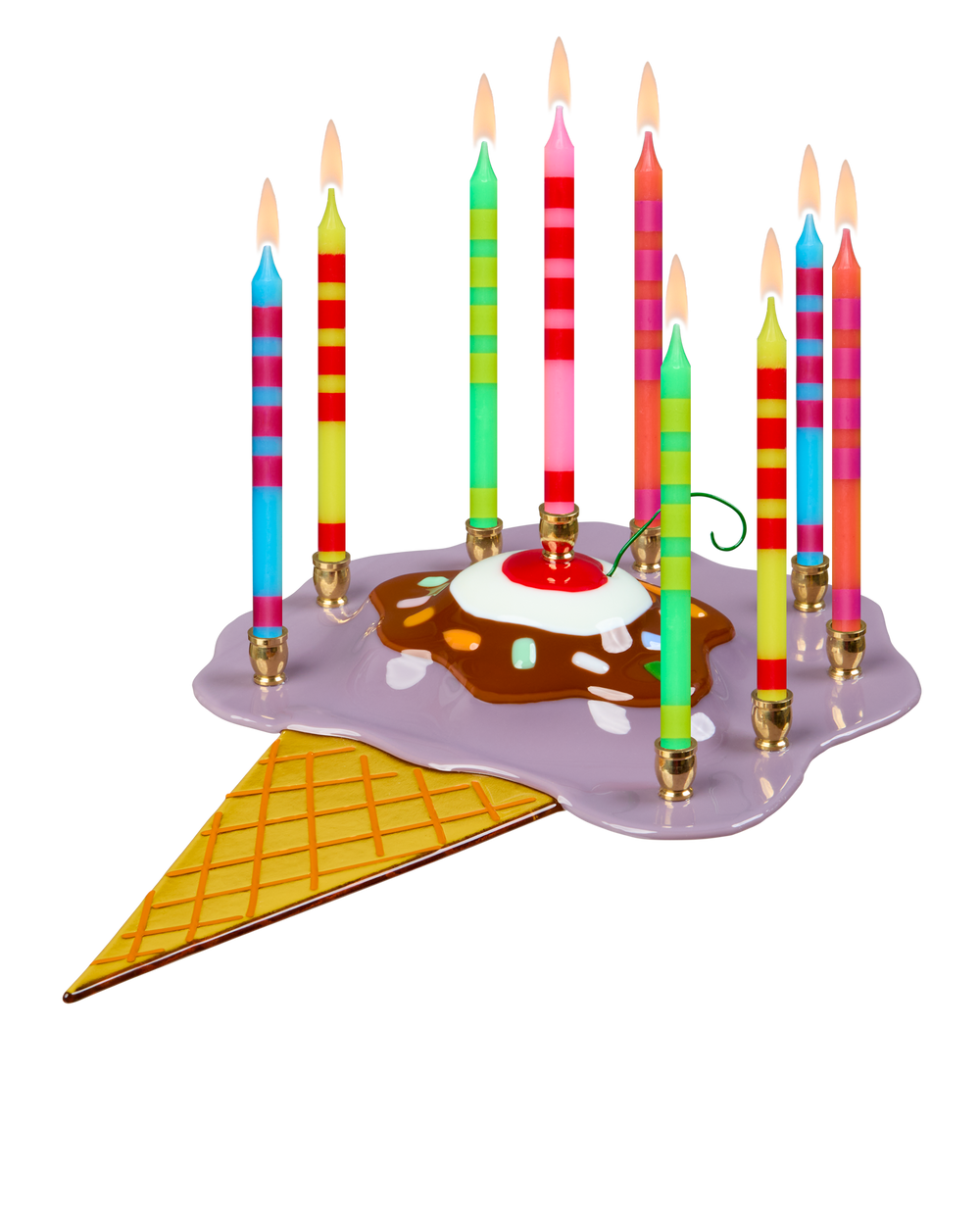 Ice Cream Cone Menorah