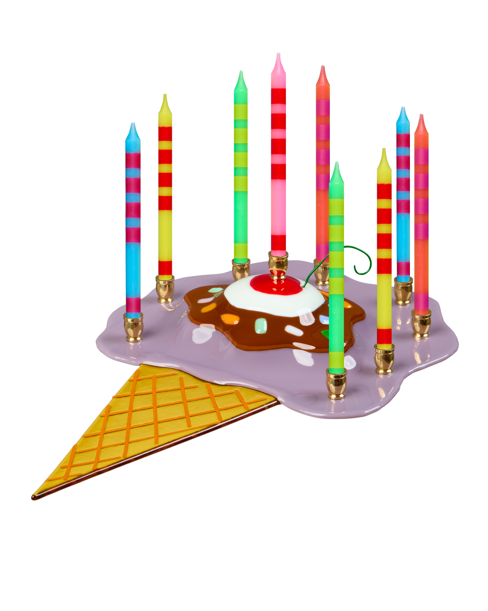 Ice Cream Cone Menorah