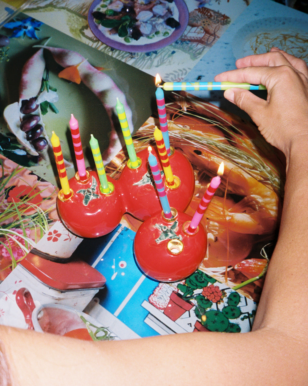 Heirloom Tomato Menorah