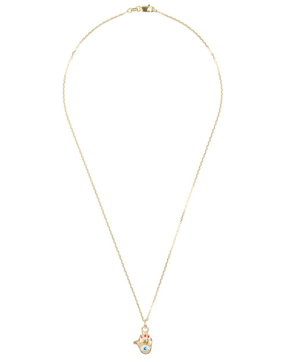 Lil' Hamsa Necklace in 14k Gold