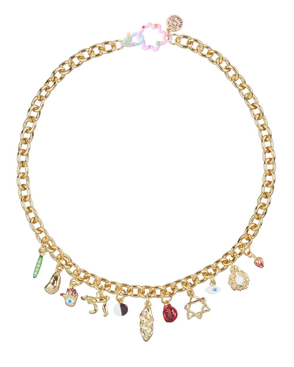 Jewish Gilt Necklace