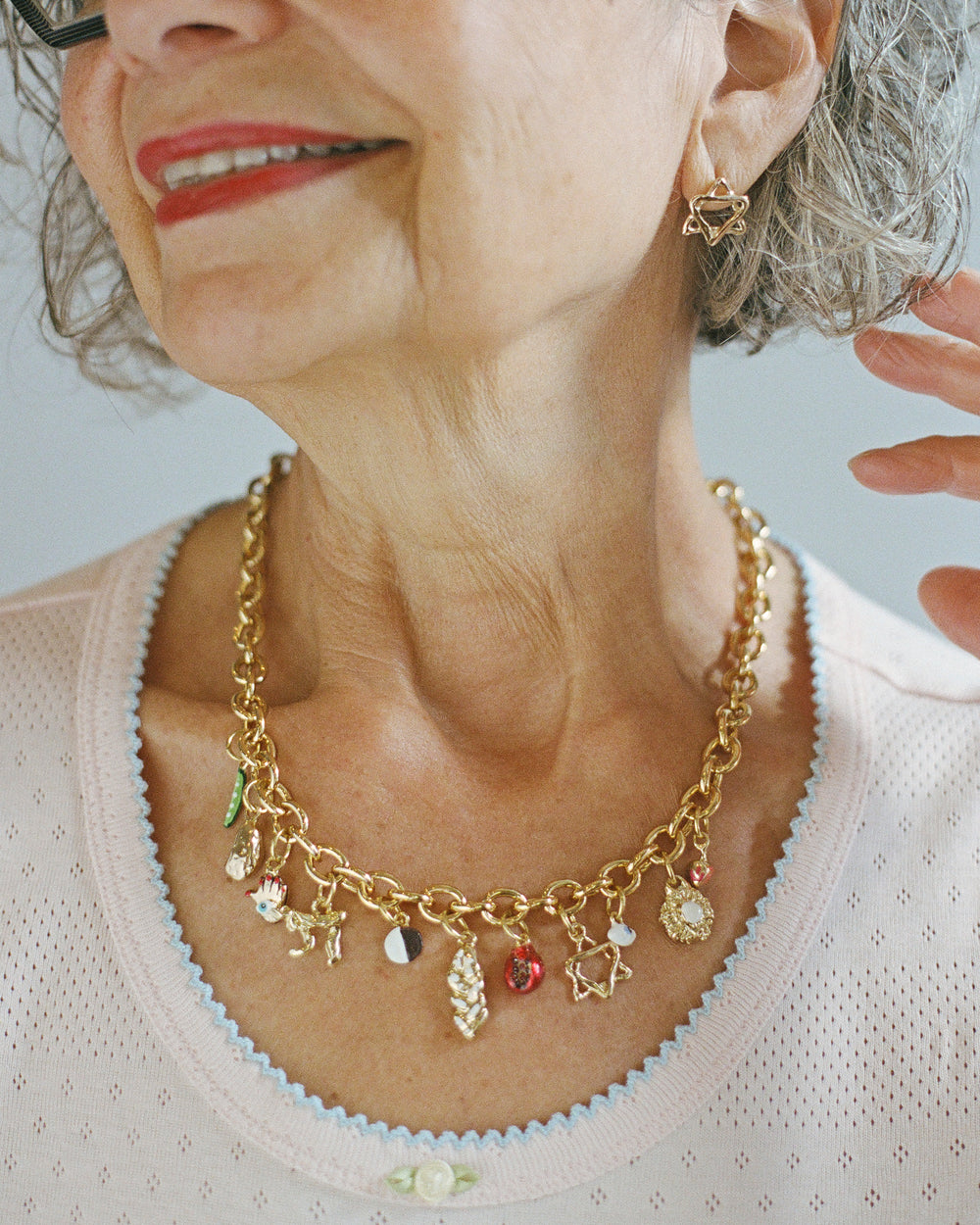 Jewish Gilt Necklace