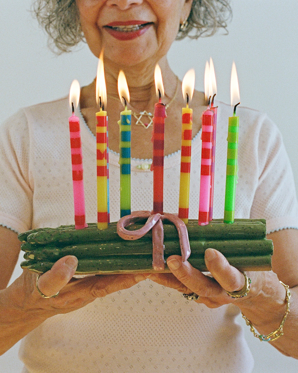 Asparagus Menorah