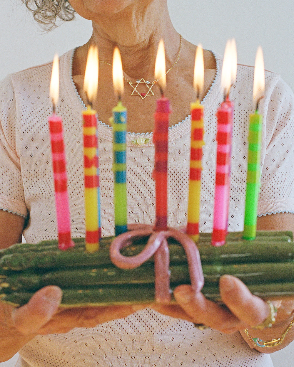 Asparagus Menorah