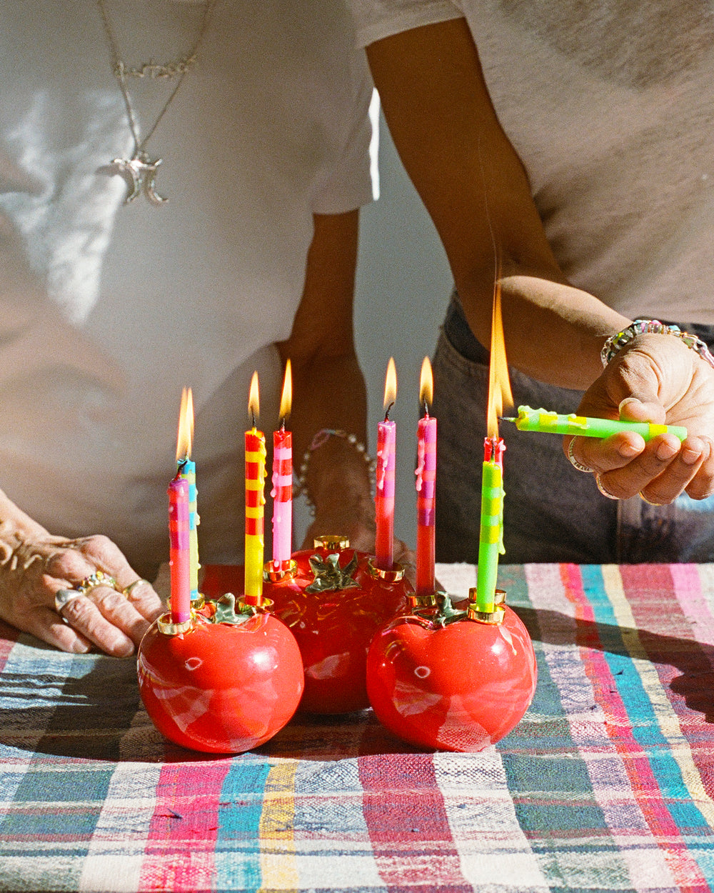 Heirloom Tomato Menorah