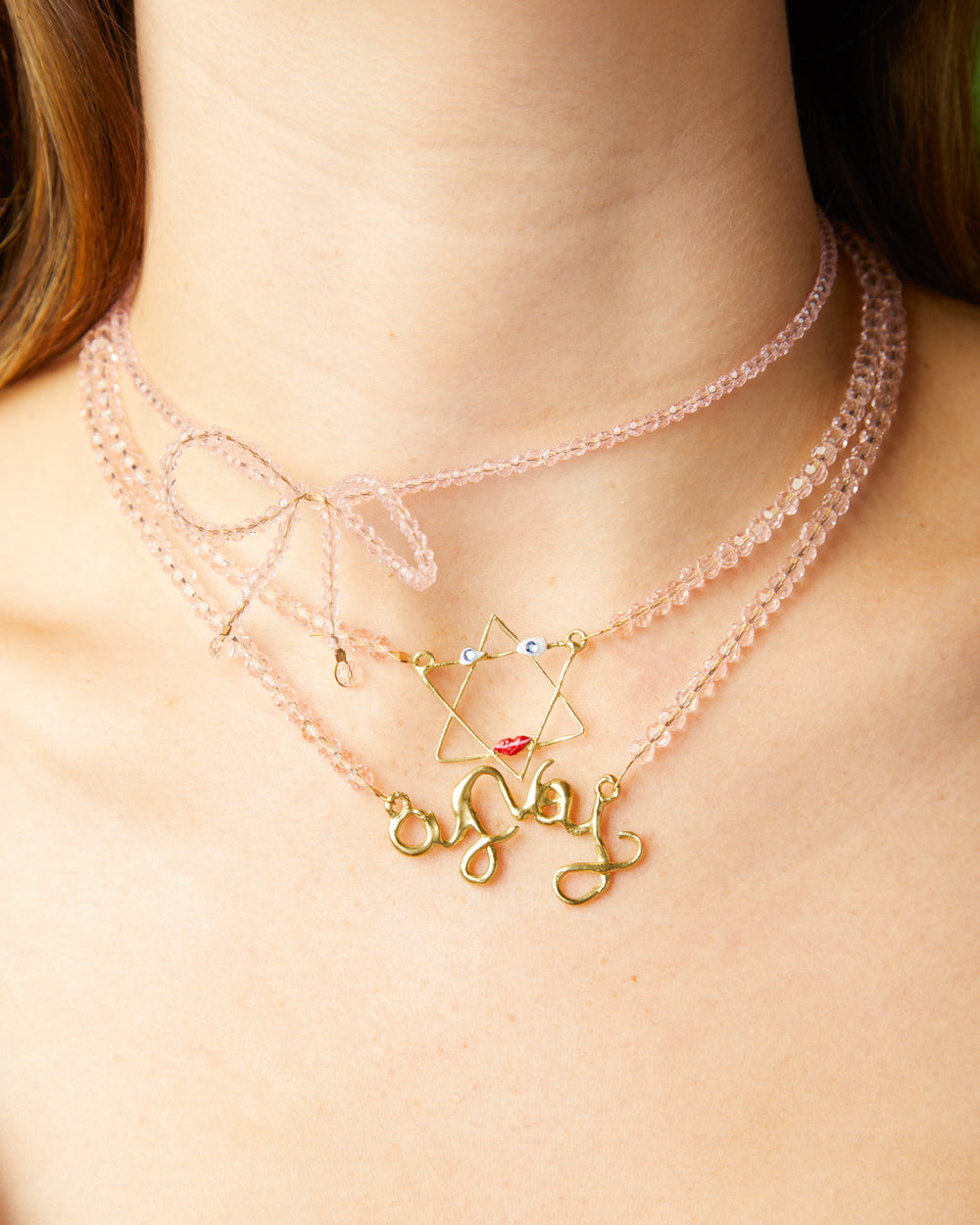 Oy Vey Necklace in Bronze