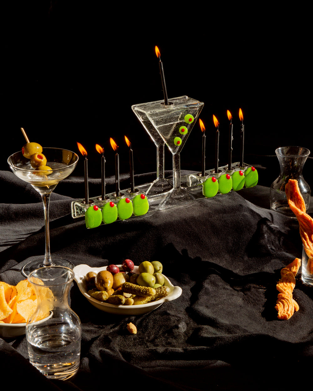 Dirty Martini Menorah