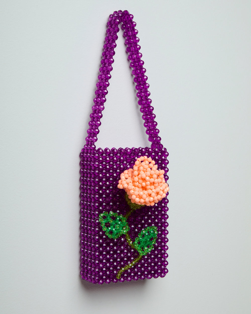 SAMPLE SALE Purple Rose Bag