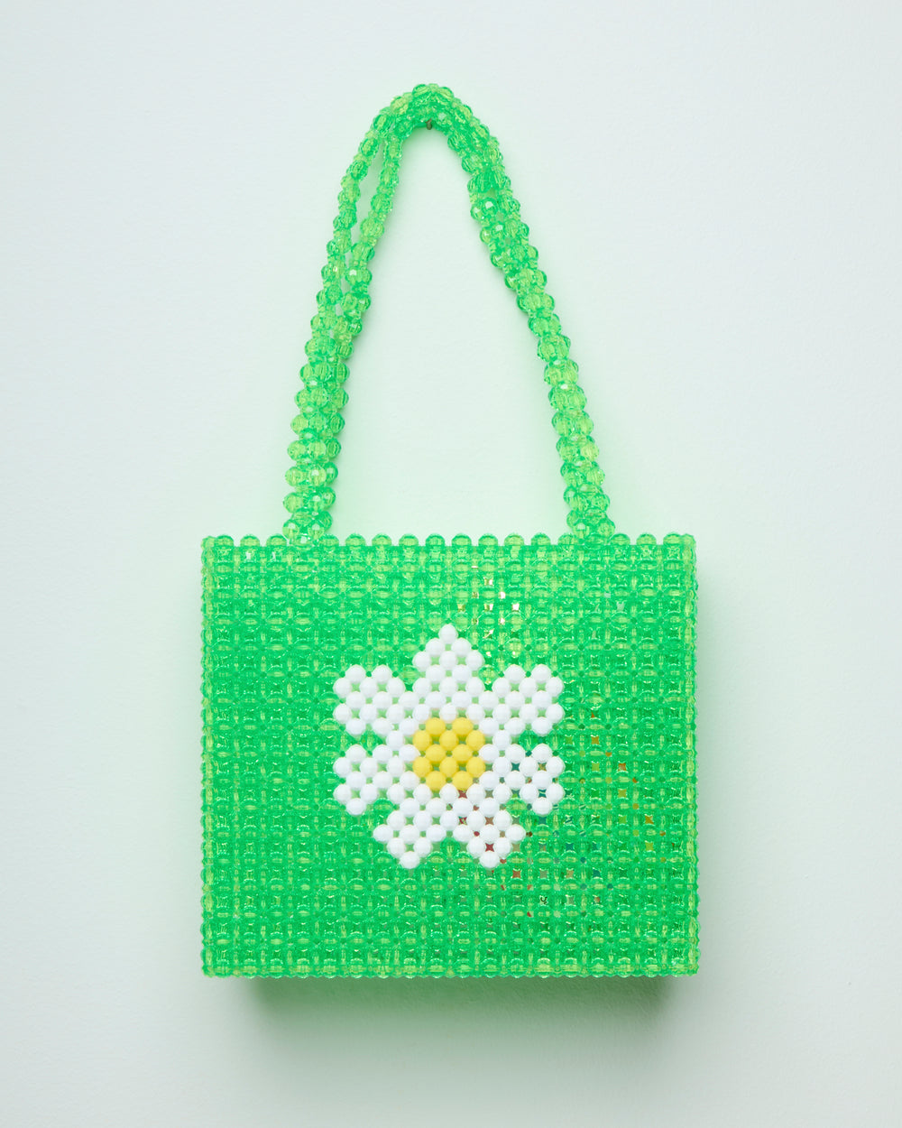 SAMPLE SALE Green Daisy Bag